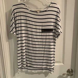 Black and white stripped shirt